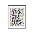 Picture of Yes Girl  _GroupedProduct_Rectangle_Portrait_Canvas_Framed_