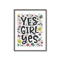 Picture of Yes Girl  _GroupedProduct_Rectangle_Portrait_Canvas_Framed_