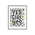Picture of Yes Girl  _GroupedProduct_Rectangle_Portrait_Canvas_Framed_