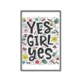 Picture of Yes Girl  _GroupedProduct_Rectangle_Portrait_Canvas_Framed_