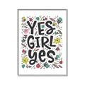 Picture of Yes Girl  _GroupedProduct_Rectangle_Portrait_Canvas_Framed_