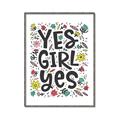 Picture of Yes Girl  _GroupedProduct_Rectangle_Portrait_Canvas_Framed_