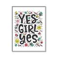Picture of Yes Girl  _GroupedProduct_Rectangle_Portrait_Canvas_Framed_