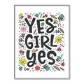 Picture of Yes Girl  _GroupedProduct_Rectangle_Portrait_Canvas_Framed_