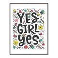 Picture of Yes Girl  _GroupedProduct_Rectangle_Portrait_Canvas_Framed_