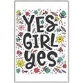 Picture of Yes Girl  _GroupedProduct_Rectangle_Portrait_Canvas_Framed_