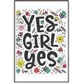 Picture of Yes Girl  _GroupedProduct_Rectangle_Portrait_Canvas_Framed_