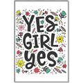Picture of Yes Girl  _GroupedProduct_Rectangle_Portrait_Canvas_Framed_