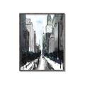 Picture of Snowy New York  _GroupedProduct_Rectangle_Portrait_Canvas_Framed_
