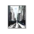Picture of Snowy New York  _GroupedProduct_Rectangle_Portrait_Canvas_Framed_