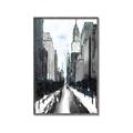 Picture of Snowy New York  _GroupedProduct_Rectangle_Portrait_Canvas_Framed_