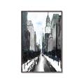 Picture of Snowy New York  _GroupedProduct_Rectangle_Portrait_Canvas_Framed_