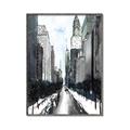 Picture of Snowy New York  _GroupedProduct_Rectangle_Portrait_Canvas_Framed_