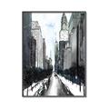 Picture of Snowy New York  _GroupedProduct_Rectangle_Portrait_Canvas_Framed_