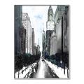 Picture of Snowy New York  _GroupedProduct_Rectangle_Portrait_Canvas_Framed_