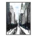 Picture of Snowy New York  _GroupedProduct_Rectangle_Portrait_Canvas_Framed_