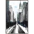 Picture of Snowy New York  _GroupedProduct_Rectangle_Portrait_Canvas_Framed_