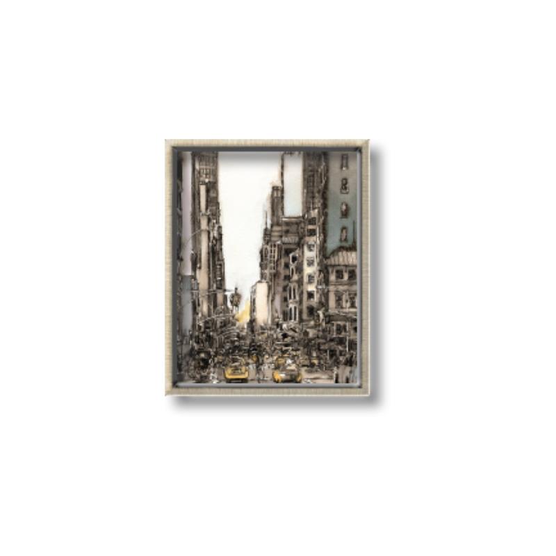 Picture of City Life  _GroupedProduct_Rectangle_Portrait_Canvas_Framed_