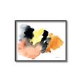 Picture of Watercolor with Orange _GroupedProduct_Rectangle_Landscape_Canvas_Framed_