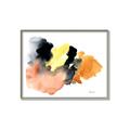Picture of Watercolor with Orange _GroupedProduct_Rectangle_Landscape_Canvas_Framed_