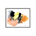 Picture of Watercolor with Orange _GroupedProduct_Rectangle_Landscape_Canvas_Framed_