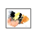 Picture of Watercolor with Orange _GroupedProduct_Rectangle_Landscape_Canvas_Framed_