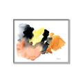 Picture of Watercolor with Orange _GroupedProduct_Rectangle_Landscape_Canvas_Framed_