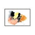 Picture of Watercolor with Orange _GroupedProduct_Rectangle_Landscape_Canvas_Framed_