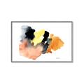 Picture of Watercolor with Orange _GroupedProduct_Rectangle_Landscape_Canvas_Framed_