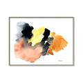 Picture of Watercolor with Orange _GroupedProduct_Rectangle_Landscape_Canvas_Framed_