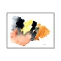 Picture of Watercolor with Orange _GroupedProduct_Rectangle_Landscape_Canvas_Framed_