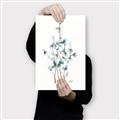 Picture of Blue Leaves I  _GroupedProduct_Rectangle_Portrait_Canvas_