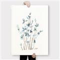 Picture of Blue Leaves II  _GroupedProduct_Rectangle_Portrait_Canvas_