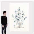 Picture of Blue Leaves II  _GroupedProduct_Rectangle_Portrait_Canvas_
