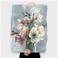 Picture of Coloured flower in pot I _GroupedProduct_Rectangle_Portrait_Canvas_