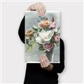 Picture of Coloured flower in pot II _GroupedProduct_Rectangle_Portrait_Canvas_