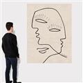 Picture of Two Faced II _GroupedProduct_Rectangle_Portrait_Canvas_