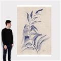 Picture of Blue Botanical II _GroupedProduct_Rectangle_Portrait_Canvas_