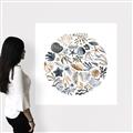 Picture of Coral circle II _GroupedProduct_Square_Canvas_