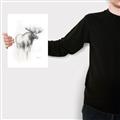 Picture of Moose Charcoal _GroupedProduct_Rectangle_Portrait_Canvas_