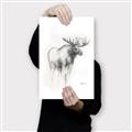 Picture of Moose Charcoal _GroupedProduct_Rectangle_Portrait_Canvas_