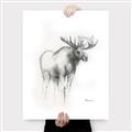 Picture of Moose Charcoal _GroupedProduct_Rectangle_Portrait_Canvas_