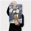 Picture of White Flower in Vase l _GroupedProduct_Rectangle_Portrait_Canvas_