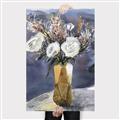 Picture of White Flower in Vase l _GroupedProduct_Rectangle_Portrait_Canvas_