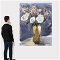 Picture of White Flower in Vase l _GroupedProduct_Rectangle_Portrait_Canvas_