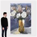Picture of White Flower in Vase l _GroupedProduct_Rectangle_Portrait_Canvas_