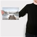 Picture of River After the Snowfall _GroupedProduct_Rectangle_Landscape_Canvas_