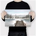 Picture of River After the Snowfall _GroupedProduct_Rectangle_Landscape_Canvas_