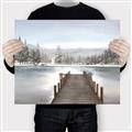 Picture of River After the Snowfall _GroupedProduct_Rectangle_Landscape_Canvas_