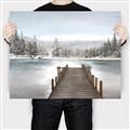 Picture of River After the Snowfall _GroupedProduct_Rectangle_Landscape_Canvas_